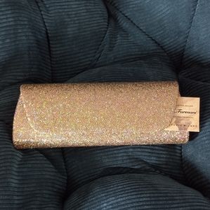 VINTAGE WITH TAG J. FURMANI GOLD CLUTCH